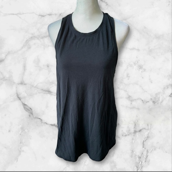 Lululemon Size Small Women’s All Tied Up Tank Pima‎ Cotton Black - Picture 1 of 4